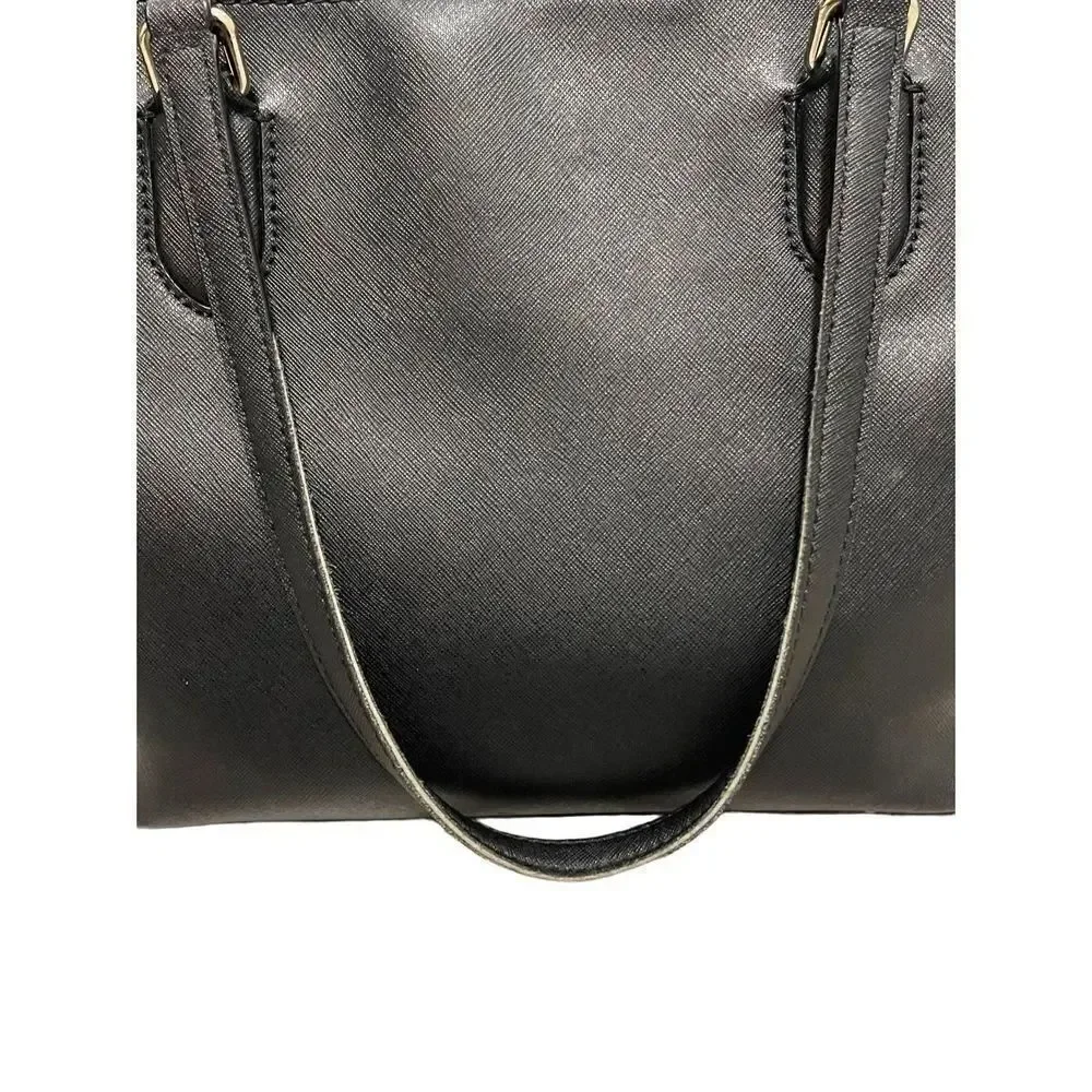 Kate Spade Black Leather Zip Tote